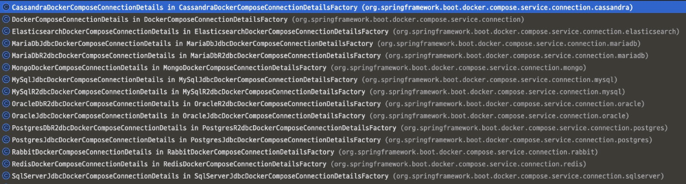 spring boot docker compose support - 지원되는 인프라
