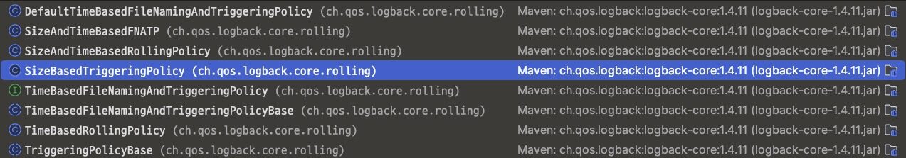 spring boot ๋ก๊ทธ๋ฐฑ (logback) ์ค์ ๋ฐฉ๋ฒ - Appender - RollingFileAppender - TriggeringPolicy spring boot ๋ก๊ทธ๋ฐฑ (logback) ์ค์ ๋ฐฉ๋ฒ - Appender - RollingFileAppender - TriggeringPolicy